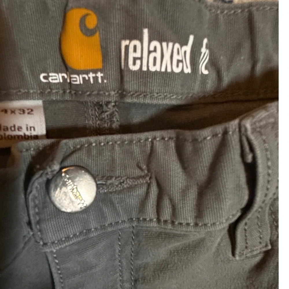 Carhartt‎ Men's Gravel Relaxed Fit Rugged Flex Stretch Canvas Work Pants 34x32